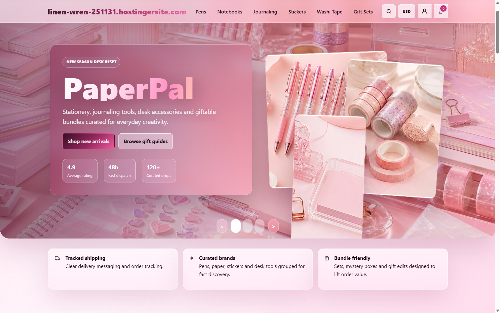 PaperPal Stationery Site