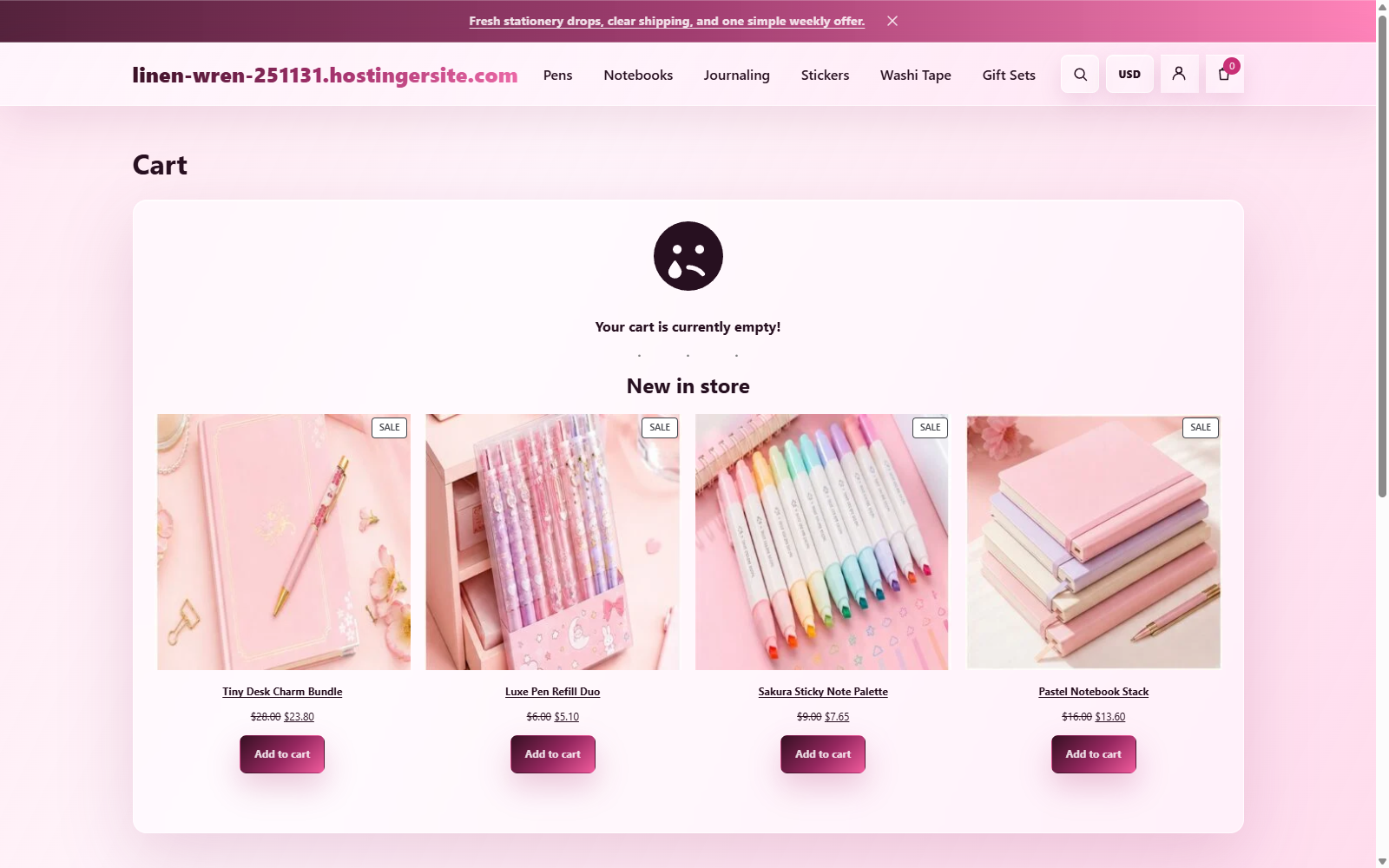 Cart Page