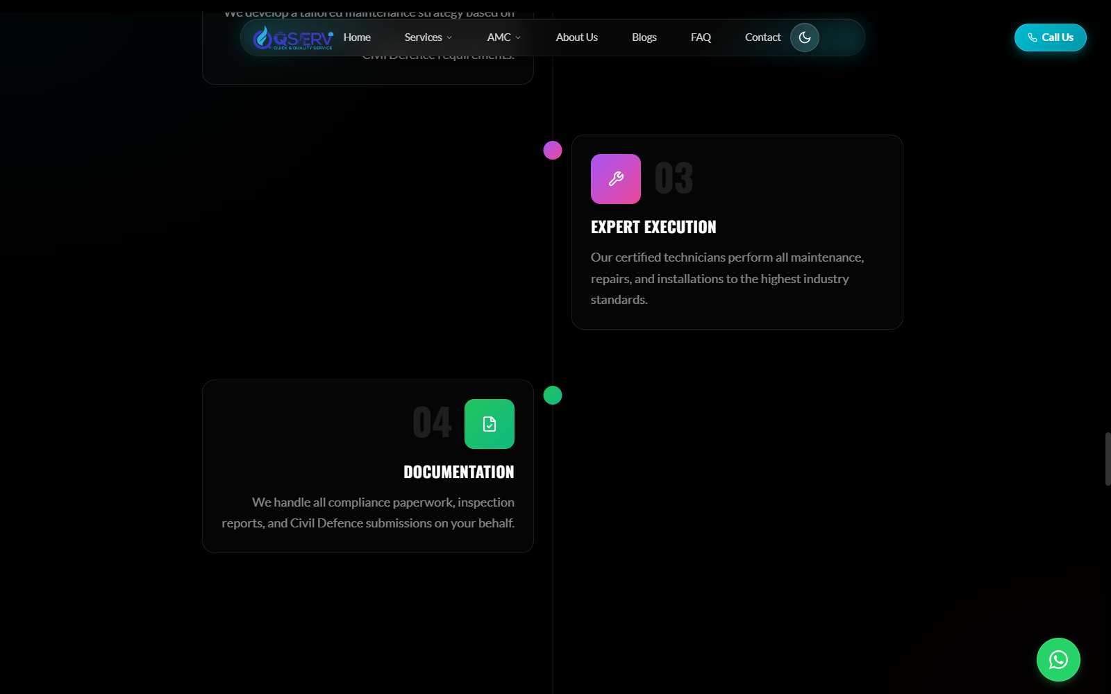 Footer and contact proof