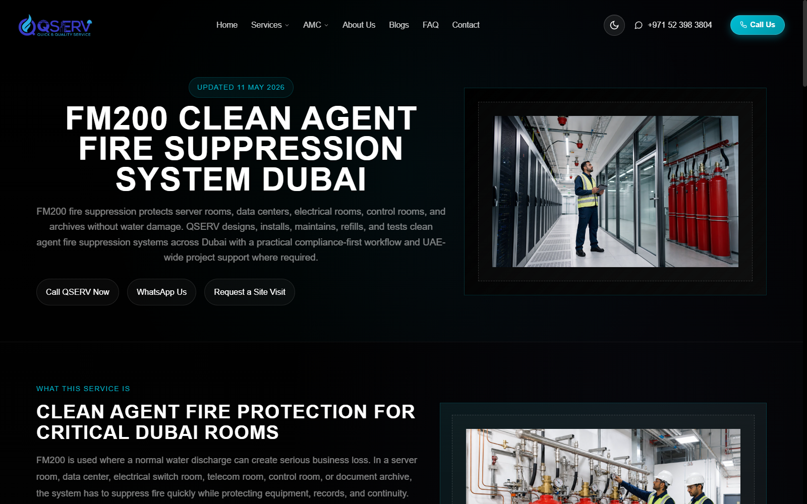 FM200 Service Page